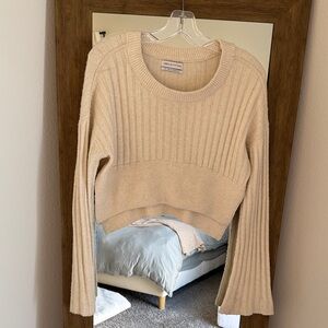 Urban Outfitters Ribbed Cream Sweater